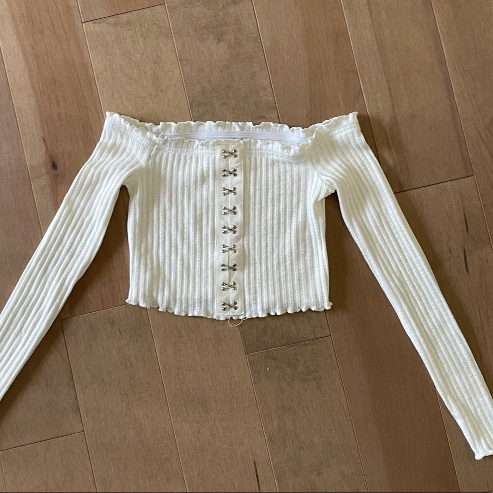 Off the shoulder crop top